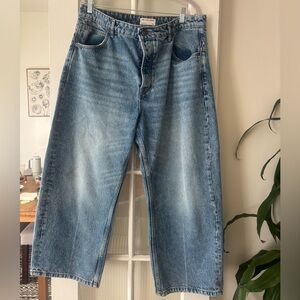 Free People- We The Free - Deep Trance Dropped Boyfriend Jeans - Size 32